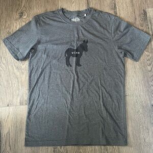 Prana Gray “Wise (donkey)” Short Sleeve Tee - Men’s Medium